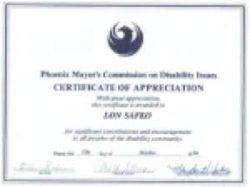 32 PHX Certificate of Appreciation